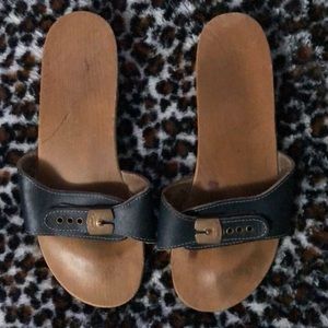 School brand vintage wood sandals Size 8